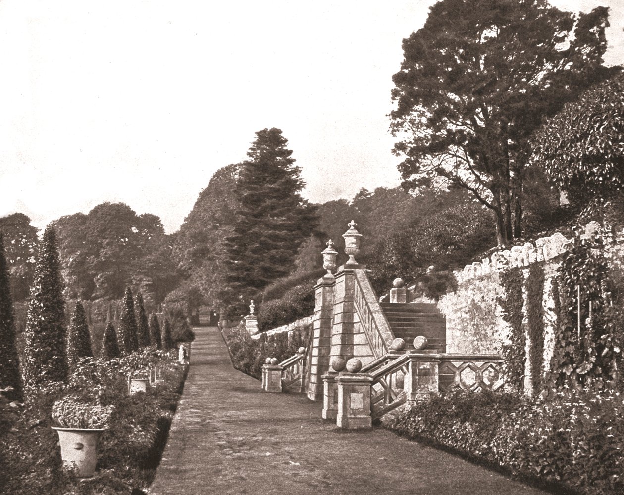 Drummond Castle Gardens, Perthshire, Skócia, 1894. alkotó: Unbekannt
