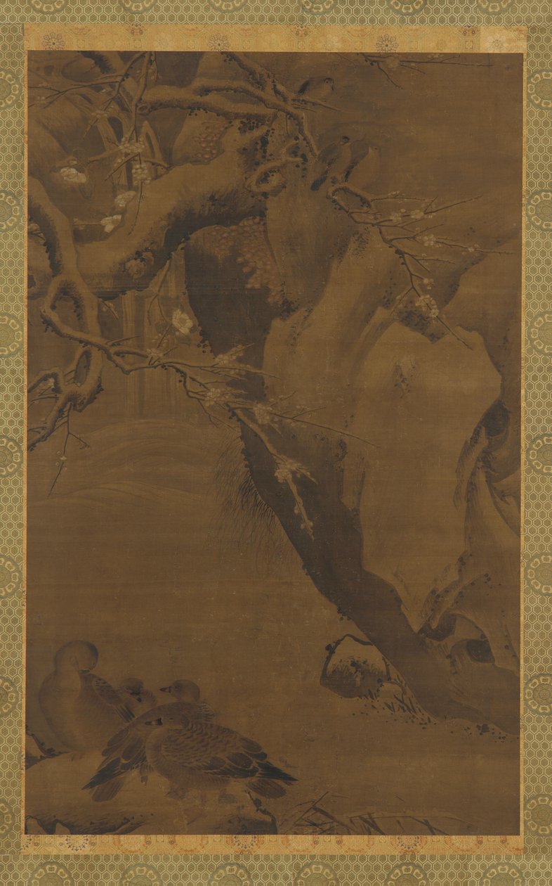 Ducks, Torrent és Overhanging Rocks, Ming-dinasztia, 16. század. alkotó: Unbekannt
