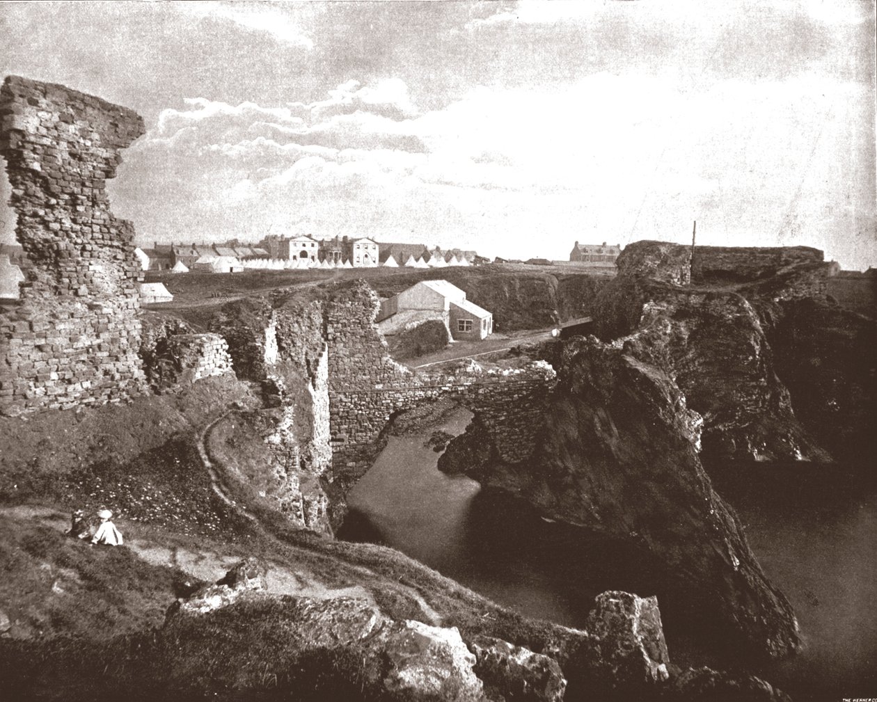Dunbar kastély, East Lothian, Skócia, 1894. alkotó: Unbekannt