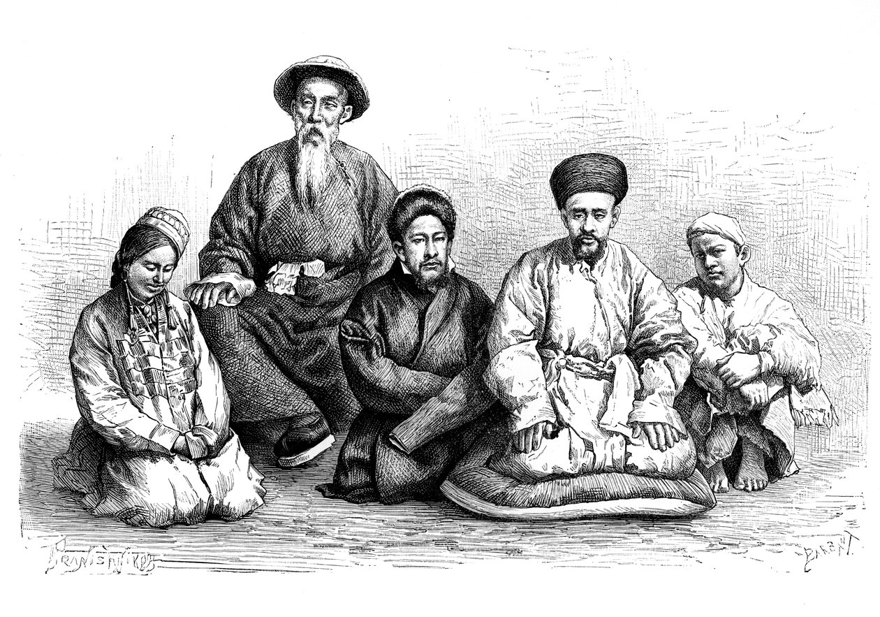 Dungans and Taranchis, típusok és jelmezek, 1890 alkotó: Unbekannt
