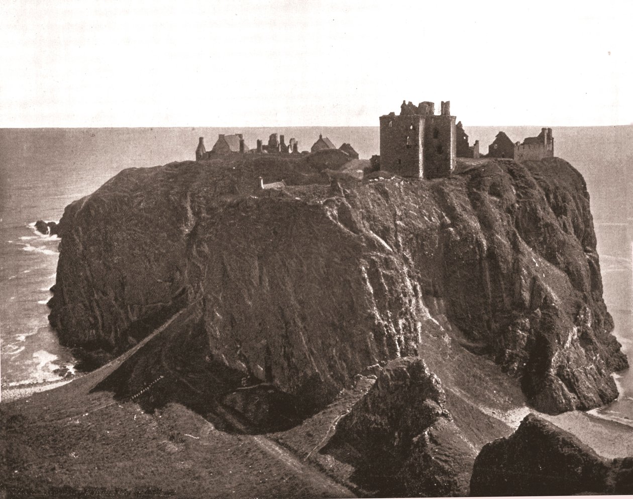 Dunnottar kastély, Stonehaven, Skócia, 1894. alkotó: Unbekannt
