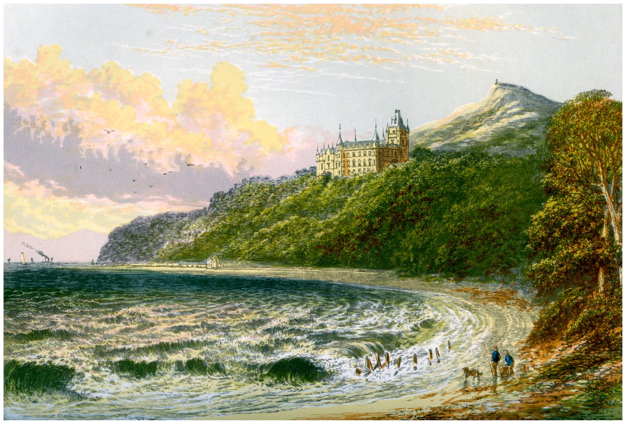 Dunrobin kastély, Sutherland, Skócia, Sutherland hercegének otthona, 1880 alkotó: Unbekannt