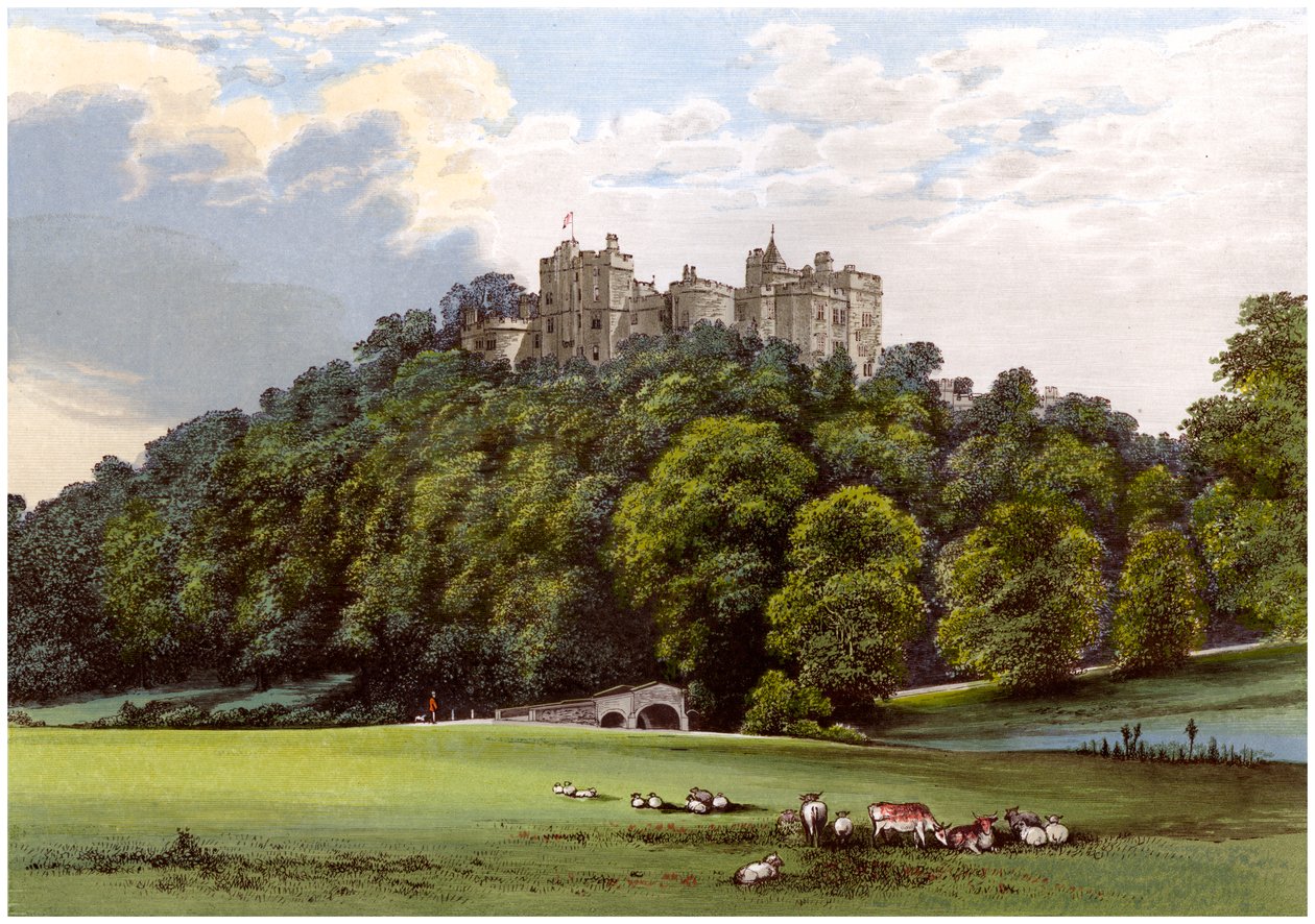 Dunster kastély, a Fownes-Luttrell család otthona, Somerset, 1880 alkotó: Unbekannt