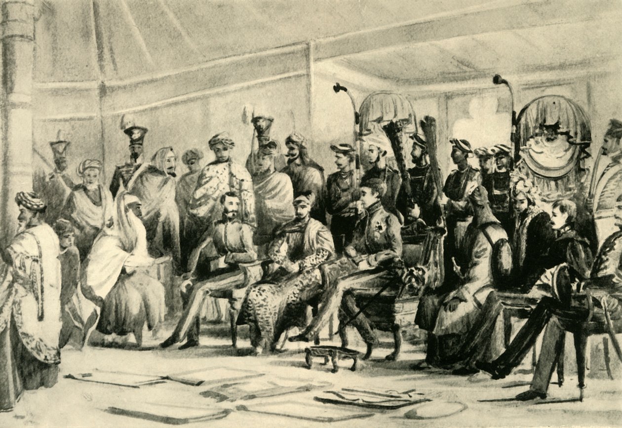 Lord Auckland Durbar, 1836-1842, 1925. alkotó: Unbekannt