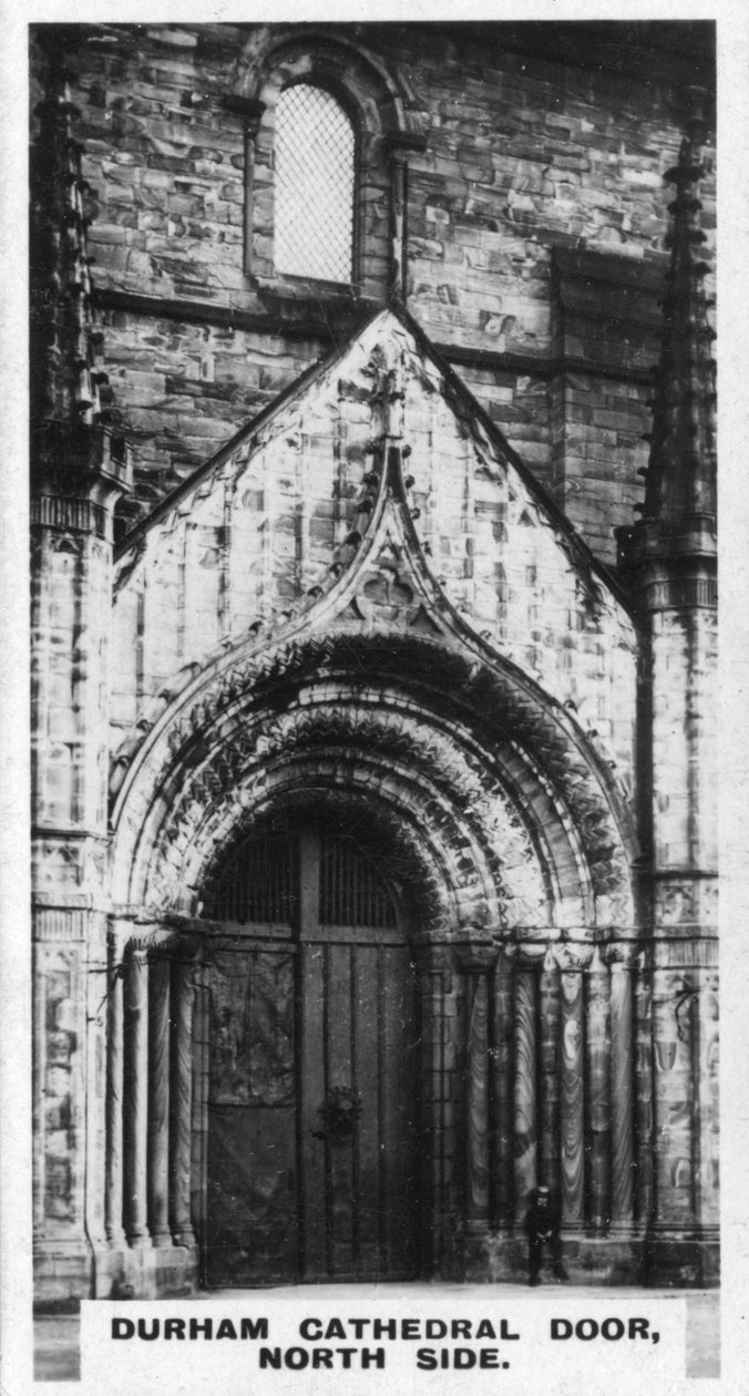 Durham katedrális ajtaja, északi oldal, 1920-as évek alkotó: Unbekannt