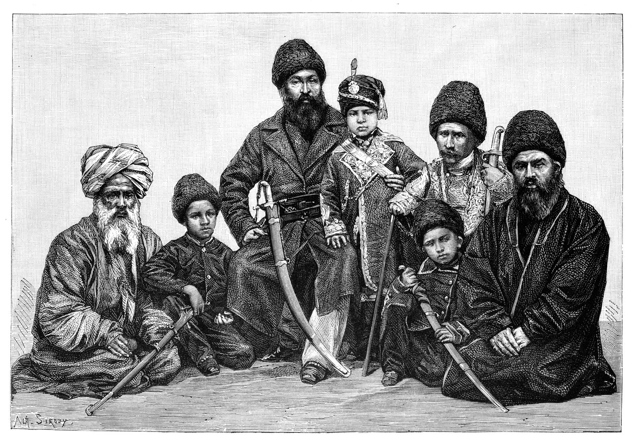 Durrani főnökök, Afganisztán, 1895 alkotó: Unbekannt