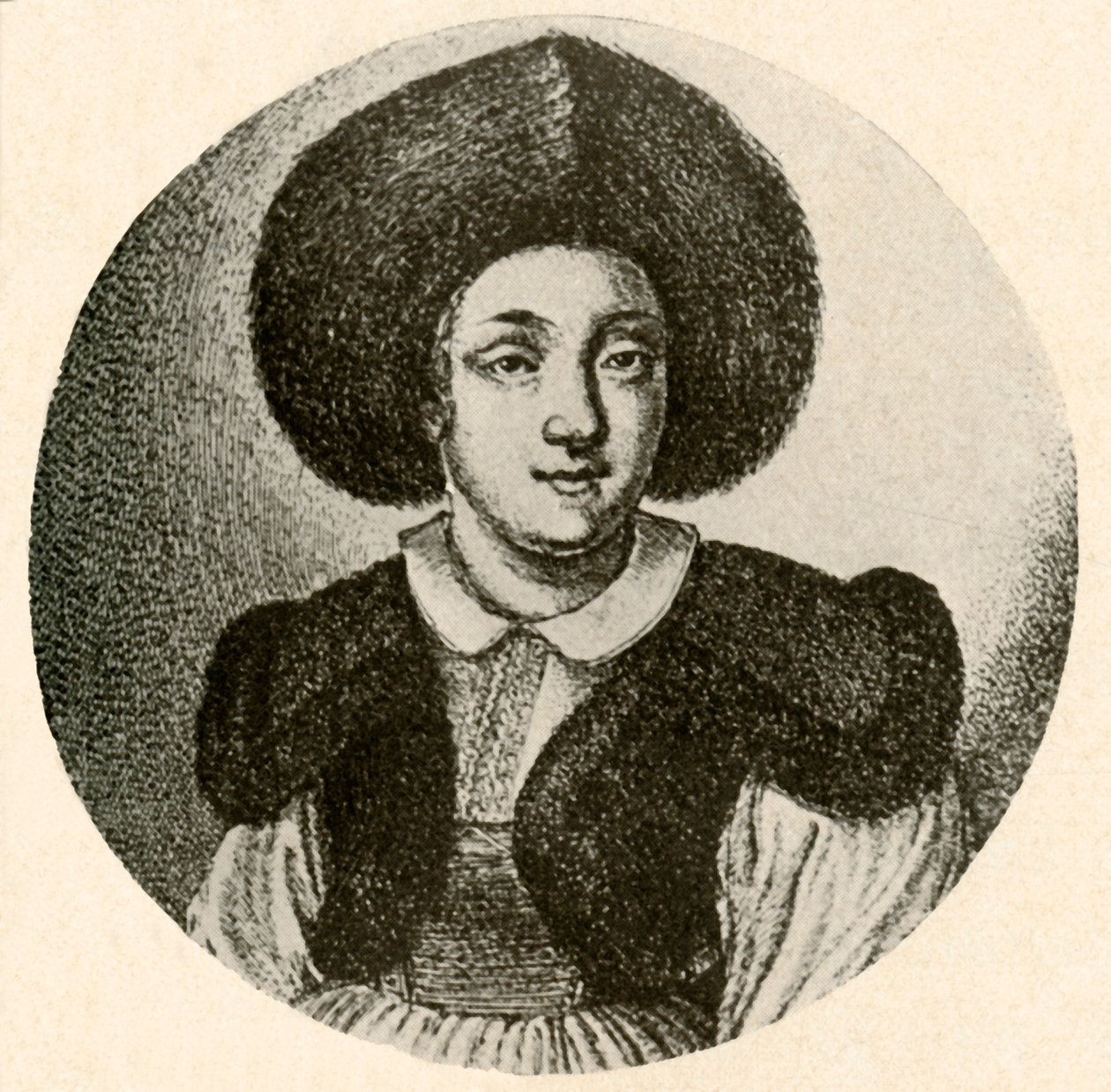 Holland lány prémes sapkában és szőrmeszegélyes kabátban, 1641, 1937. alkotó: Unbekannt