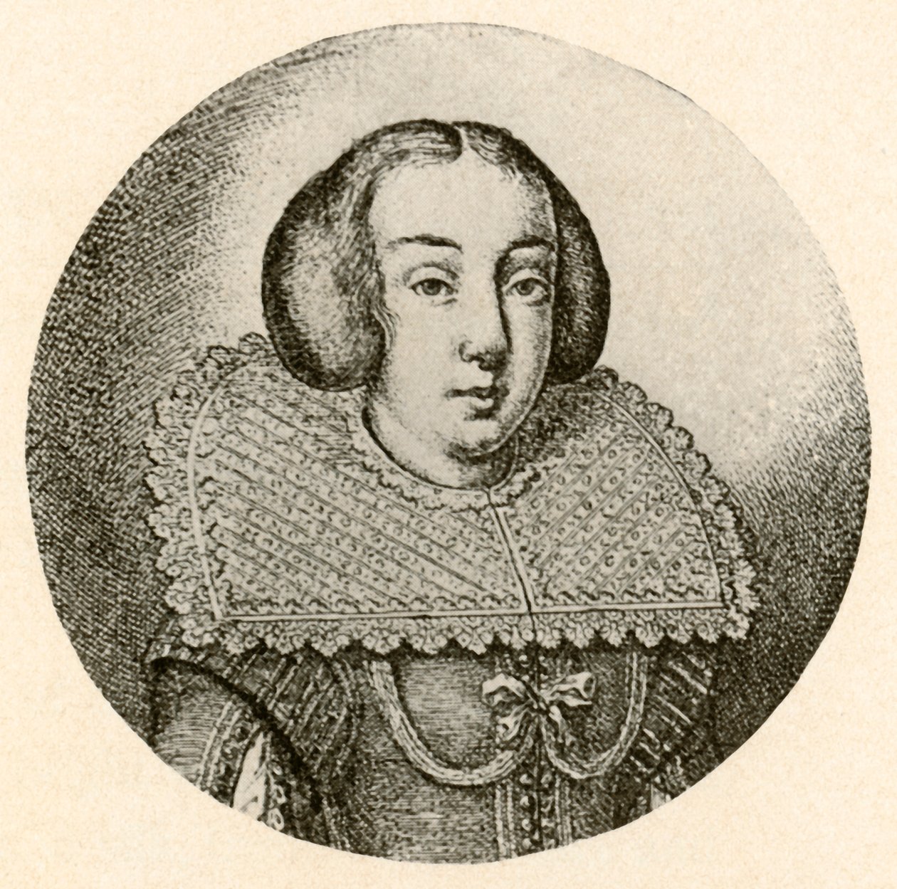 Holland hölgy, oldalt felfújt haj, 1645, 1937. alkotó: Unbekannt