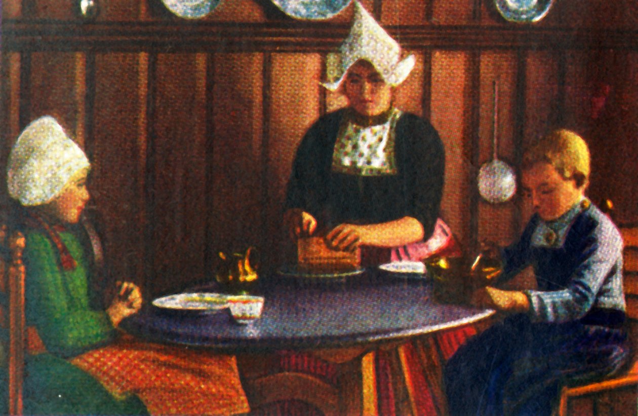 Holland emberek hagyományos ruhában, 1928. alkotó: Unbekannt