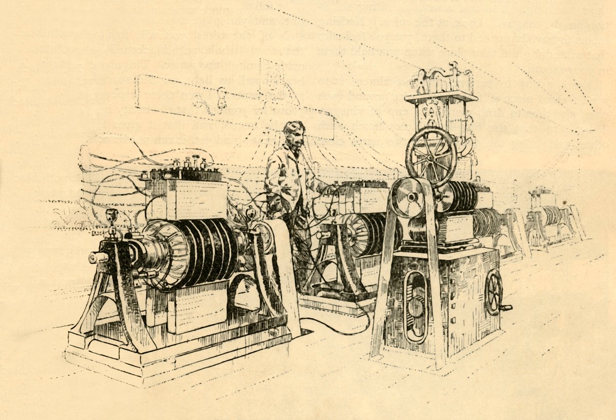 Dynamo-Electric Machines, Steam által megmunkált és mágneses elektromosságot előállító, 1882. alkotó: Unbekannt