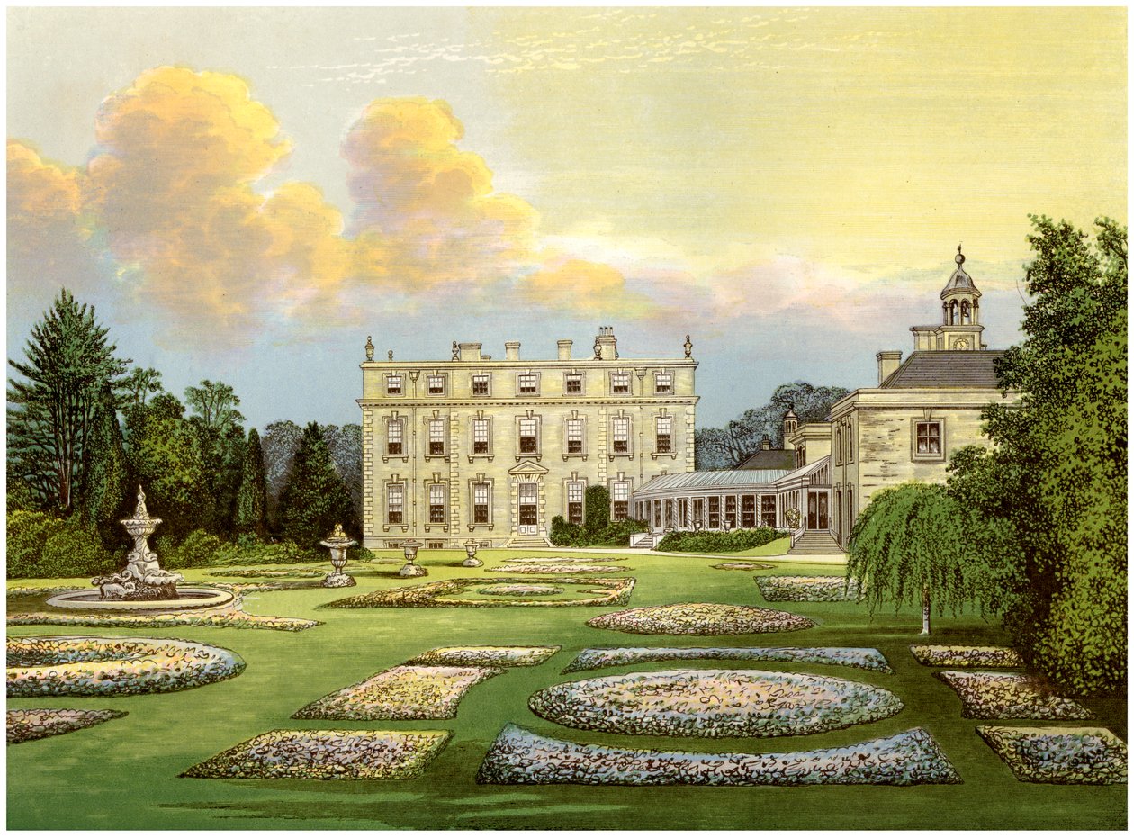 Dytchley House, Oxfordshire, Dillon vikomt otthona, 1880 alkotó: Unbekannt