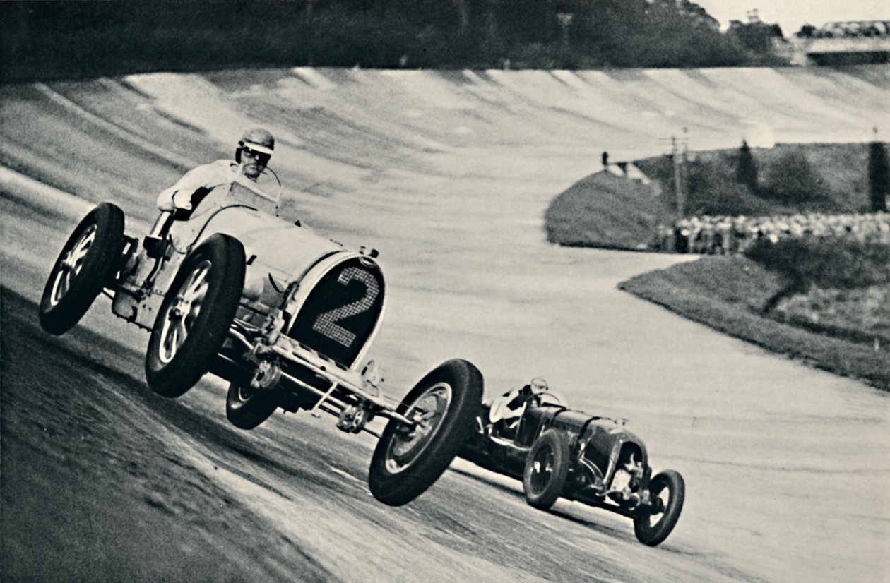Earl Howe és Sir Henry Birkin versenyzik Brooklandsben, 1937 alkotó: Unbekannt