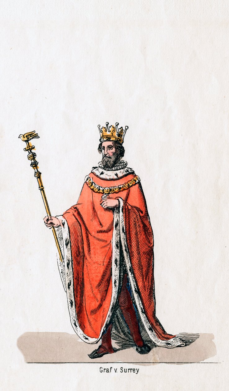 Earl of Surrey, Shakespeare-színmű jelmezterve, VIII. Henry, 19. század alkotó: Unbekannt