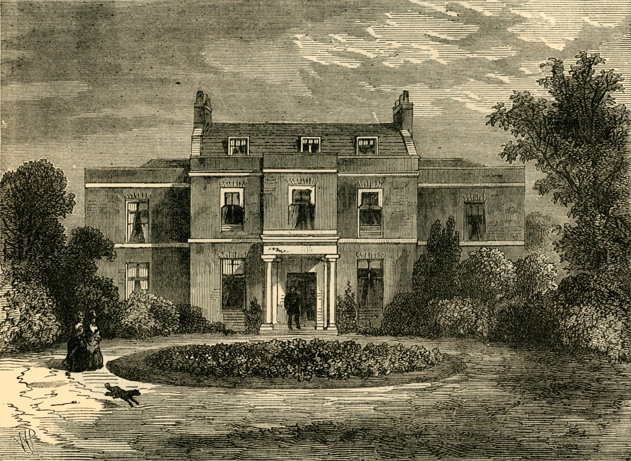 Earls Court House Korábban John Hunters House, 1876. alkotó: Unbekannt