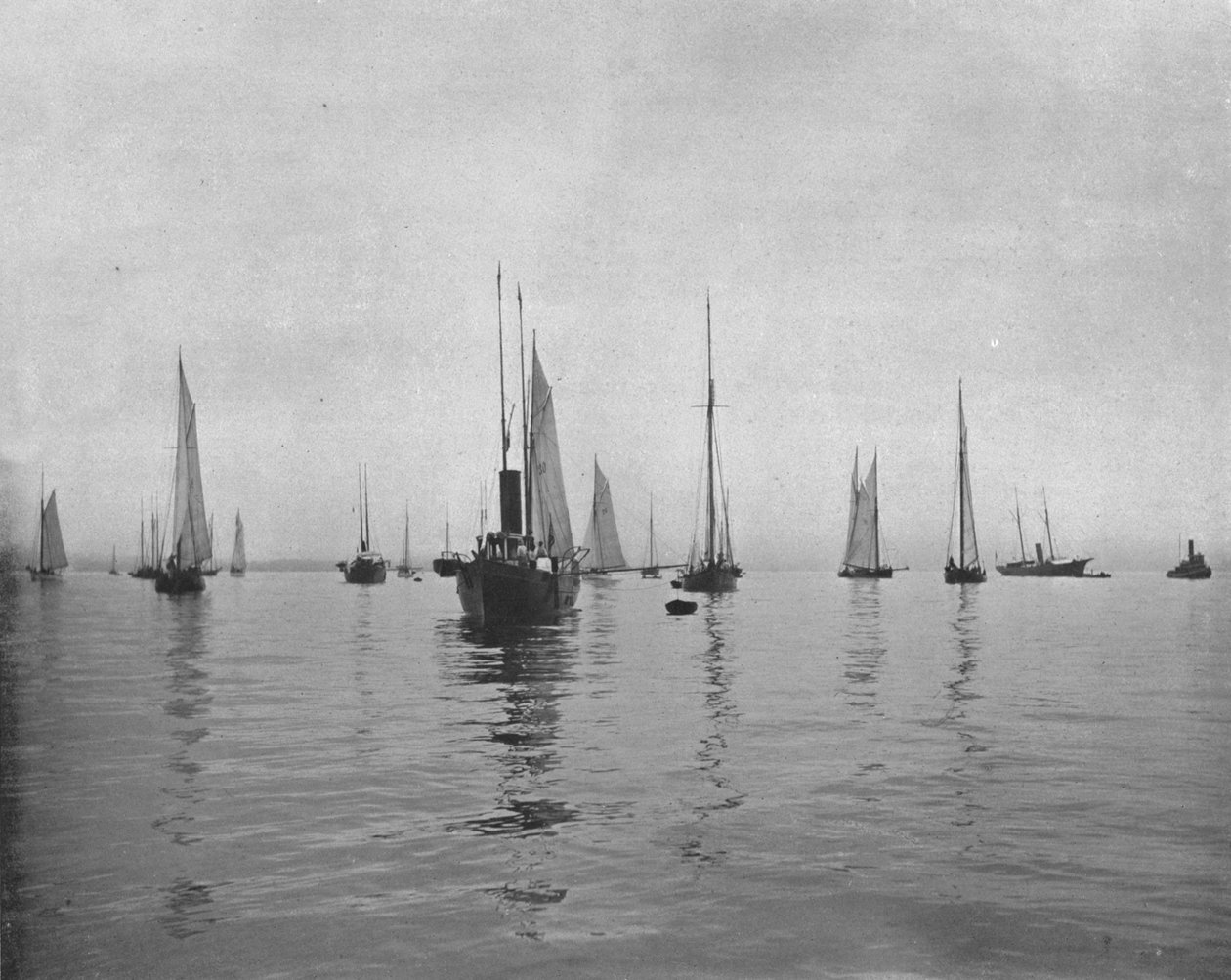 Kora reggel a New York-öbölben, USA, 1900. alkotó: Unbekannt