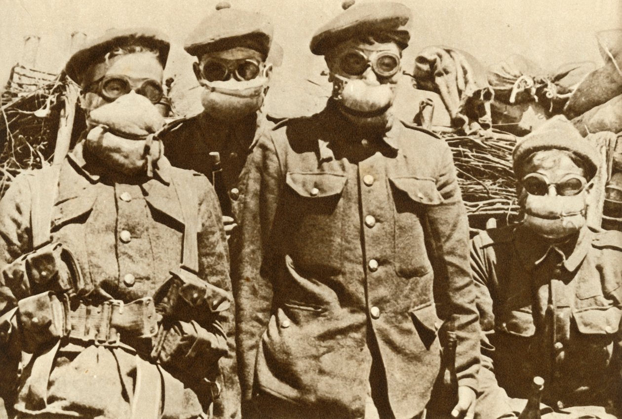 Korai gázálarcok, első világháború, 1915, 1935. alkotó: Unbekannt