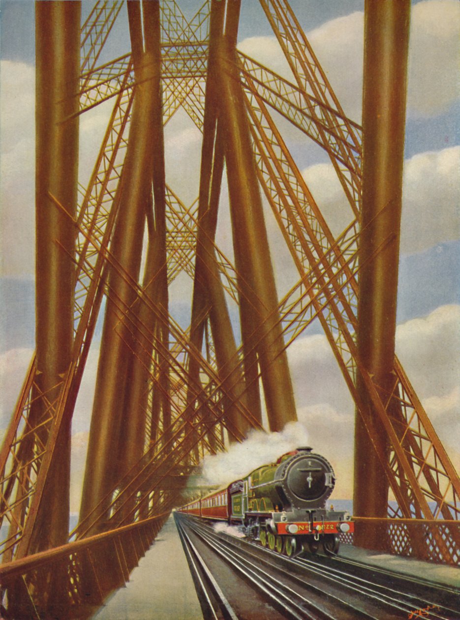 East Coast Express Crossing the Forth Bridge, 1926 alkotó: Unbekannt