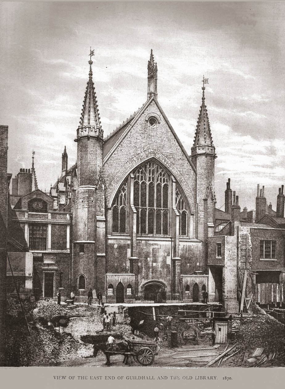 East End of Guild Hall és Könyvtár, 1870, 1886 alkotó: Unbekannt