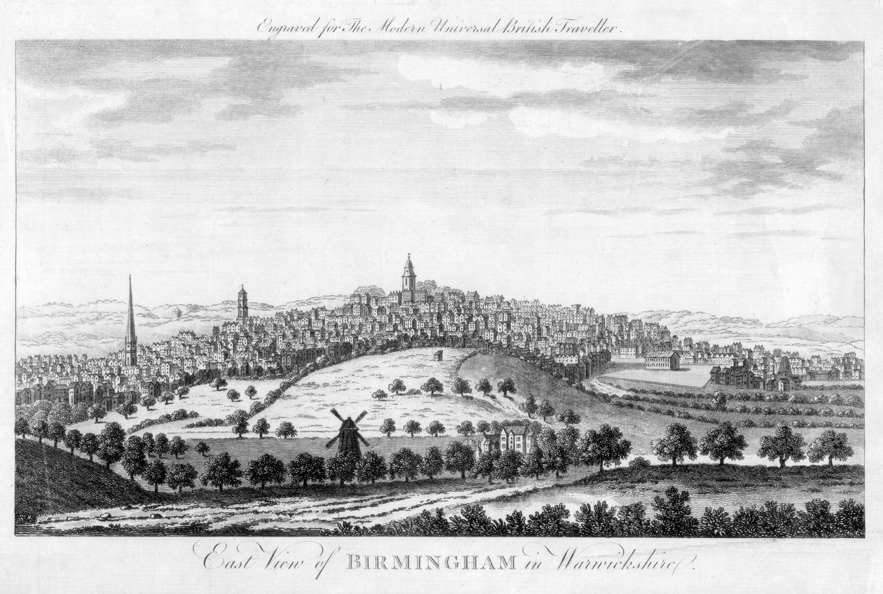 Birmingham keleti képe Warwickshire-ben, 1779 alkotó: Unbekannt