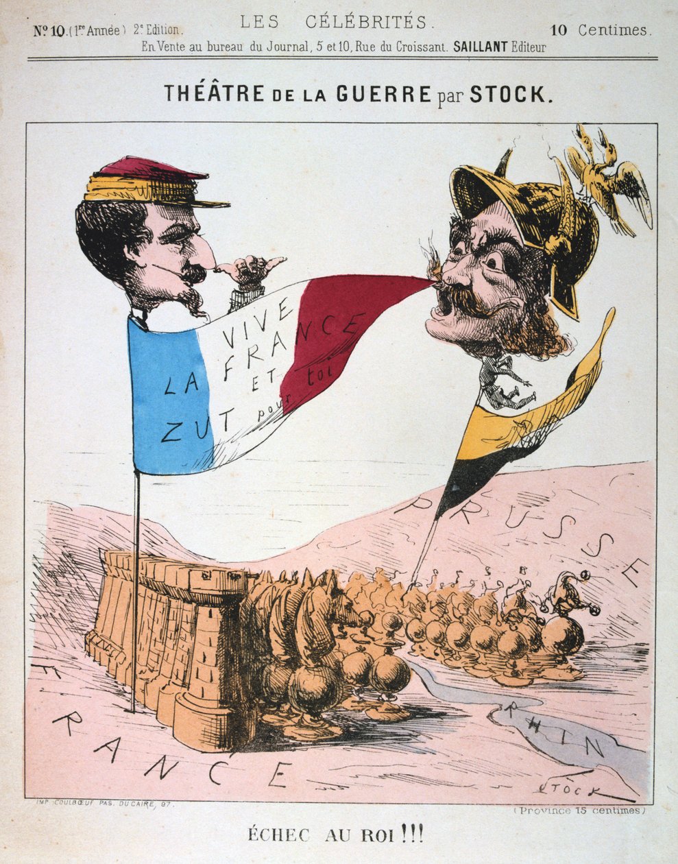 Check au Roi, Francia-porosz háború, 1870-1871. alkotó: Unbekannt