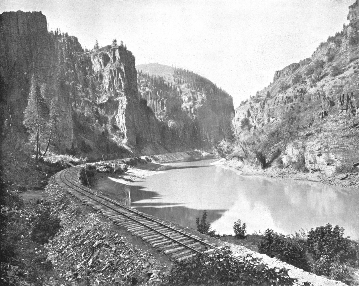 Echo Cliffs, a Grand River kanyonja, Colorado, USA, 1900 körül. alkotó: Unbekannt