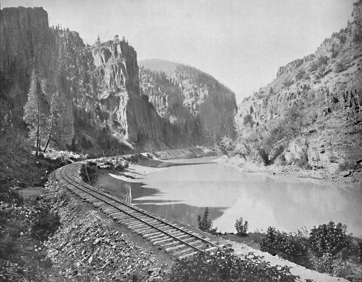 Echo Cliffs, a Grand River kanyonja, Colorado, 1897. alkotó: Unbekannt