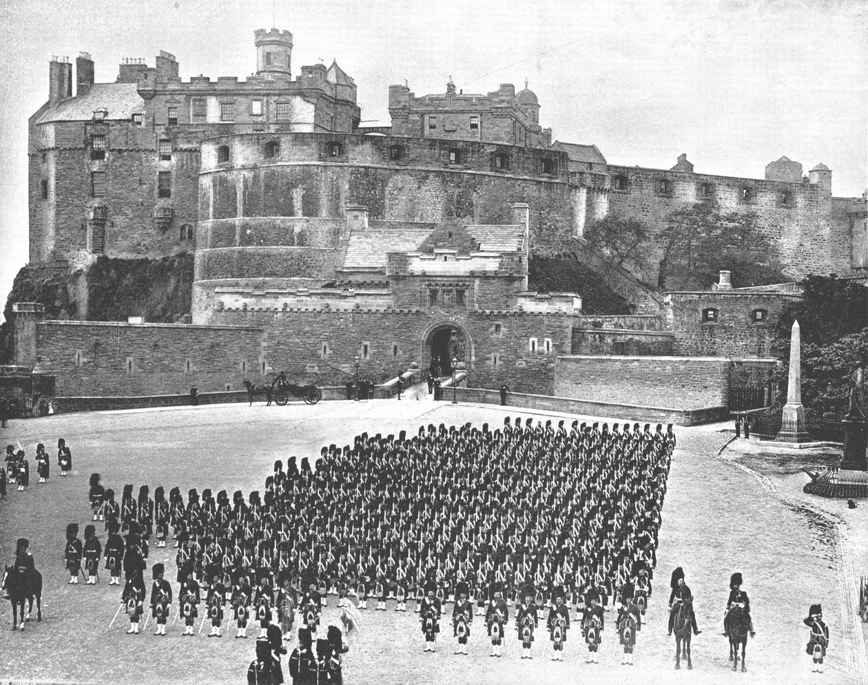 Edinburgh kastély, Edinburgh, Skócia, 1894. alkotó: Unbekannt