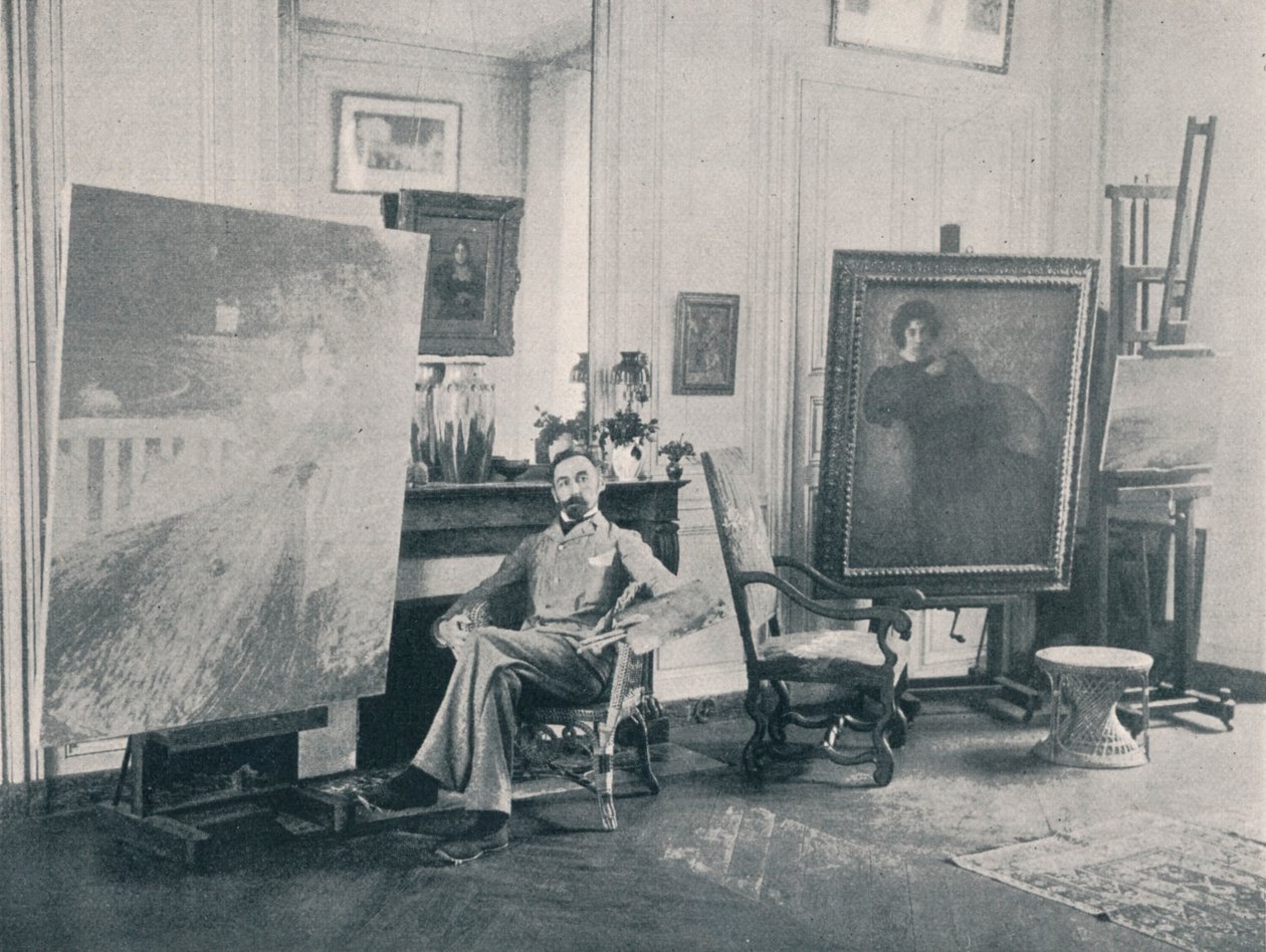 Edmond Francois Aman-Jean 1858-1936. francia szimbolista festő, 1898 alkotó: Unbekannt