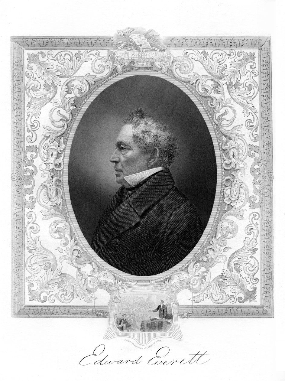 Edward Everett, az amerikai whig párt politikusa Massachusettsből, 1862-1867 alkotó: Unbekannt