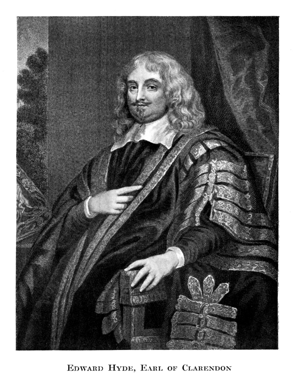 Edward Hyde 1609-1674, Clarendon 1. grófja, 19. század alkotó: Unbekannt