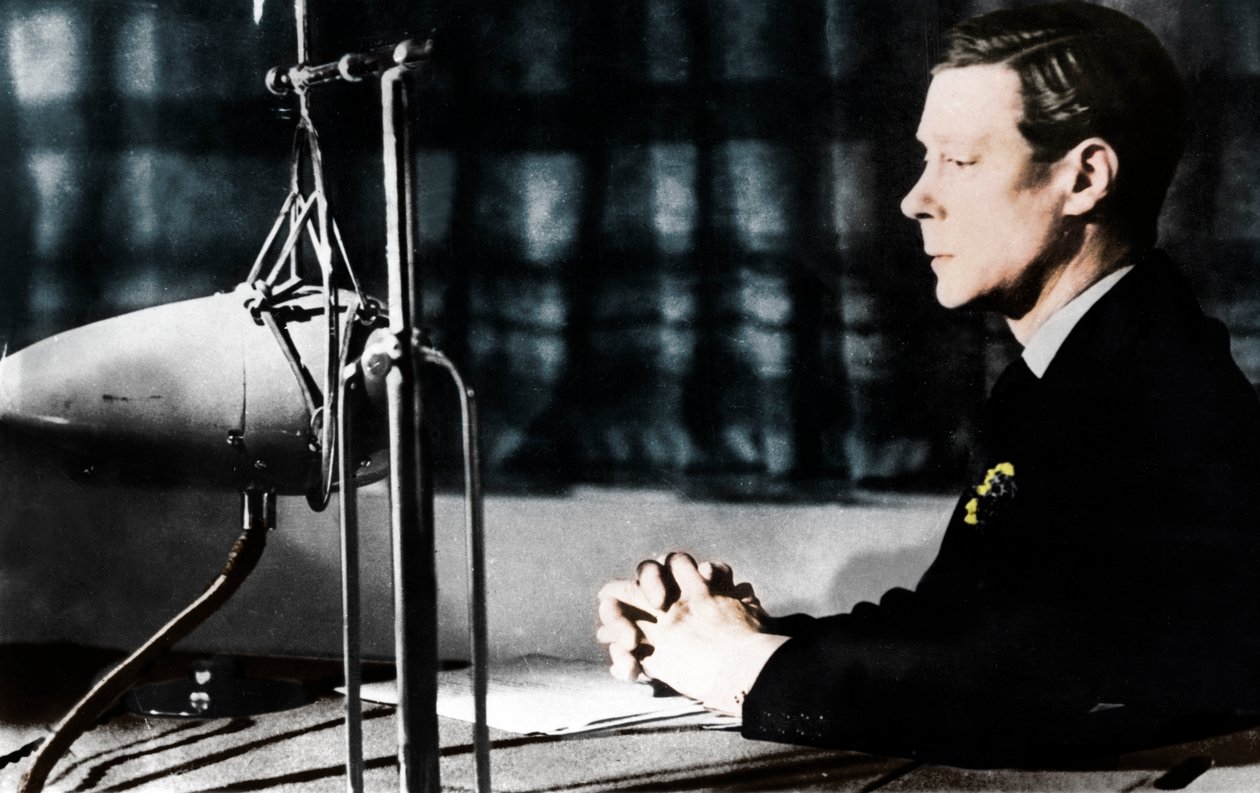 VIII. Edward a trónról való lemondását közvetítette a nemzetnek és a Birodalomnak, 1936. december 11-én. alkotó: Unbekannt