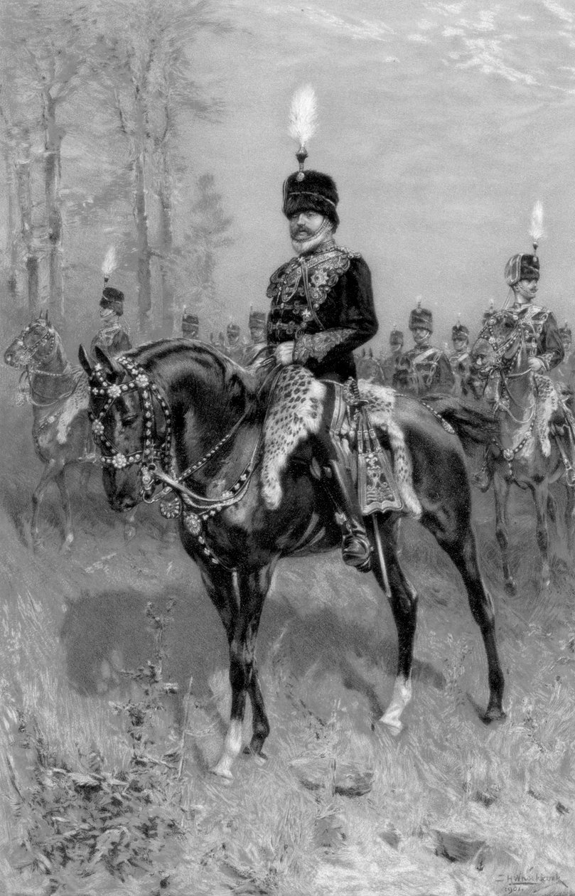 VII. Edward a 10. huszárok vezérezredeseként, 1902 alkotó: Unbekannt