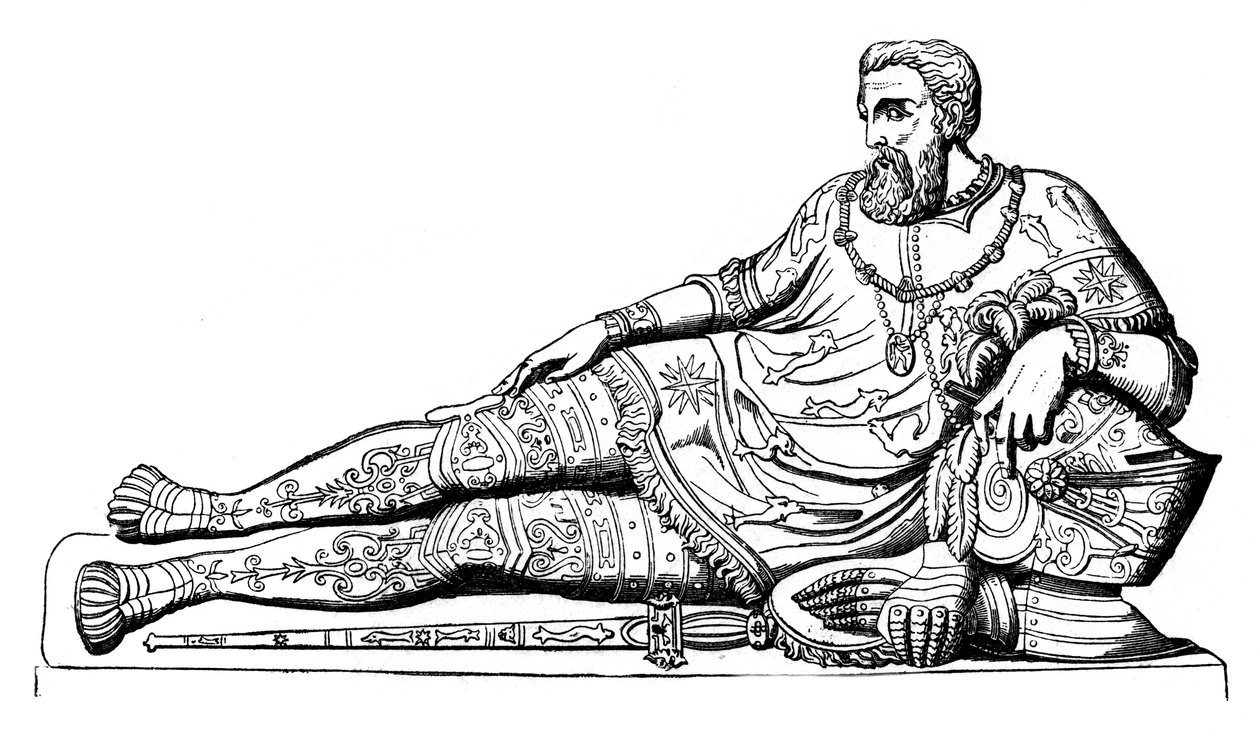 Philippe de Chabot francia tengernagy képmása, 1570, 1870 alkotó: Unbekannt