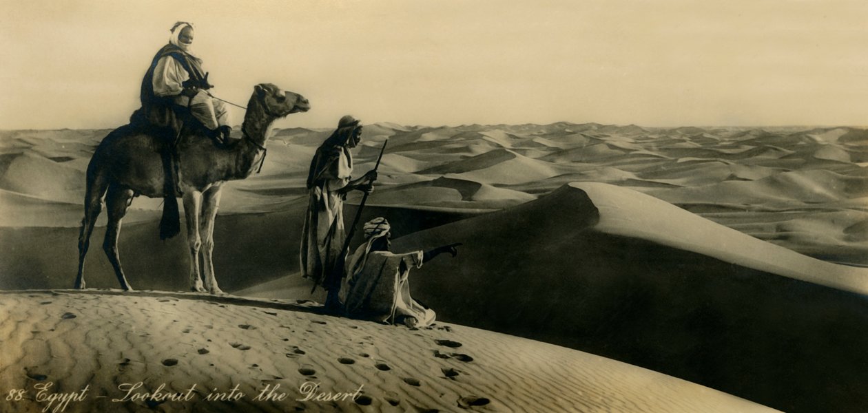 Egyiptom – Kilátó a sivatagba, c1918-c1939. alkotó: Unbekannt