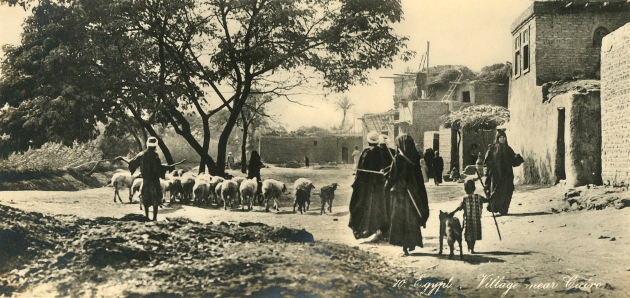 Egyiptom – Kairó melletti falu, 1918-c1939. alkotó: Unbekannt