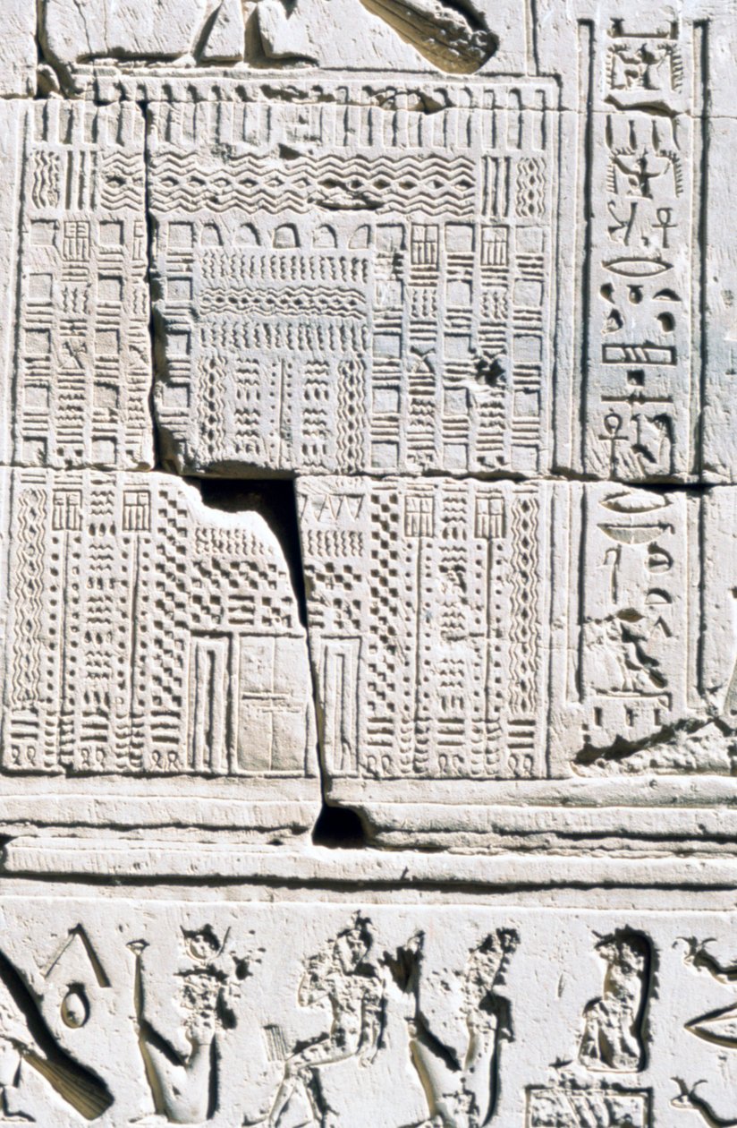 Egyiptomi naptár, Kom Ombo temploma, Egyiptom, Kr.e. 2.-1 alkotó: Unbekannt
