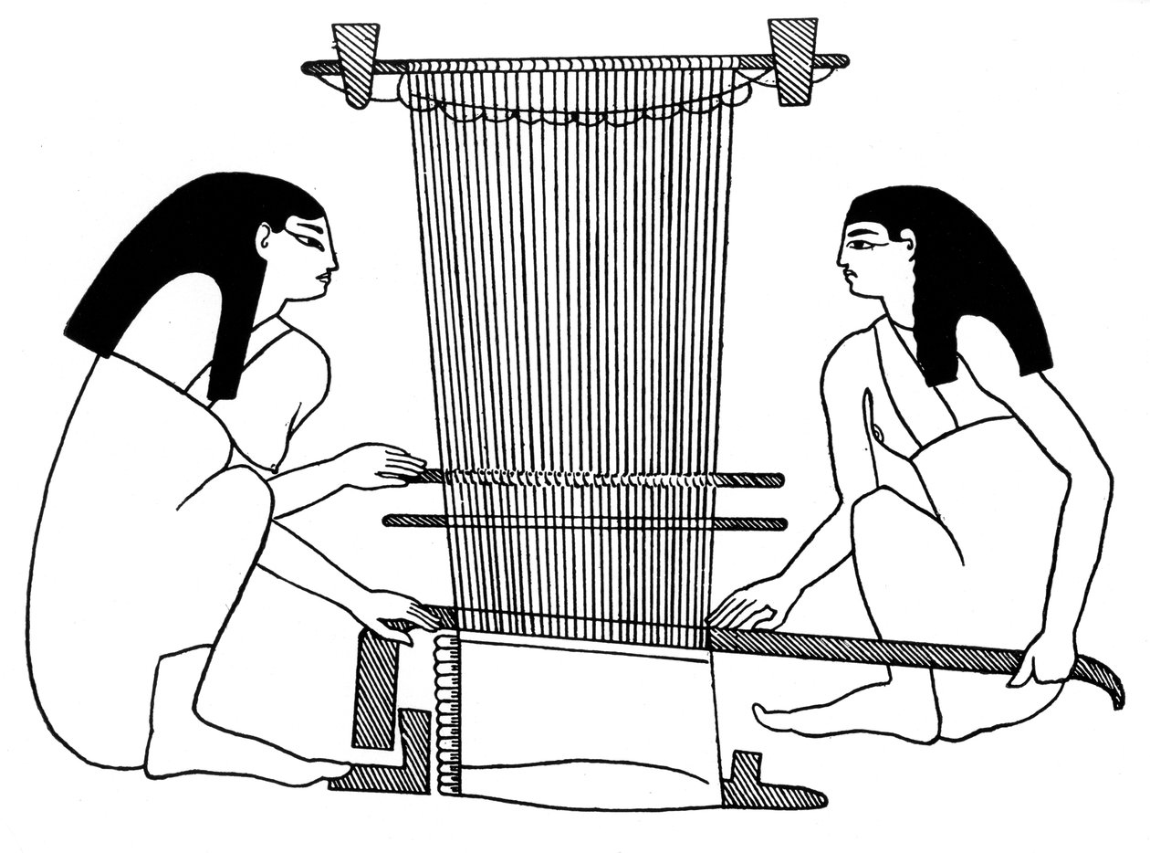 Egyiptomi takácsok, ie 3000 körül, 1930 alkotó: Unbekannt