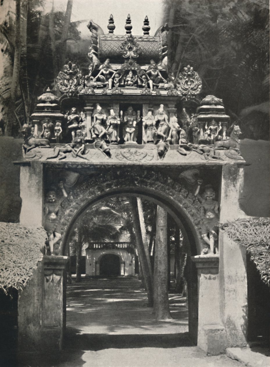 Bejárat egy hindu templomba, Ceylon, 1926 alkotó: Unbekannt