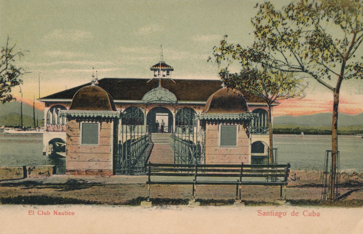 A Yacht Club - Santiago de Cuba, 1908 alkotó: Unbekannt