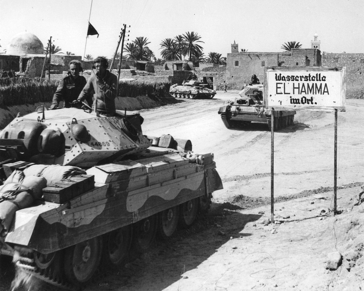 El Hamma, Észak-Afrika, második világháború, 1943. április alkotó: Unbekannt