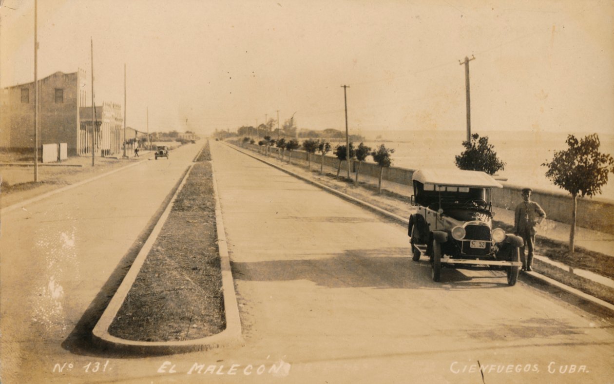 A Malecon, Cienfuegos, Kuba, 1910. alkotó: Unbekannt
