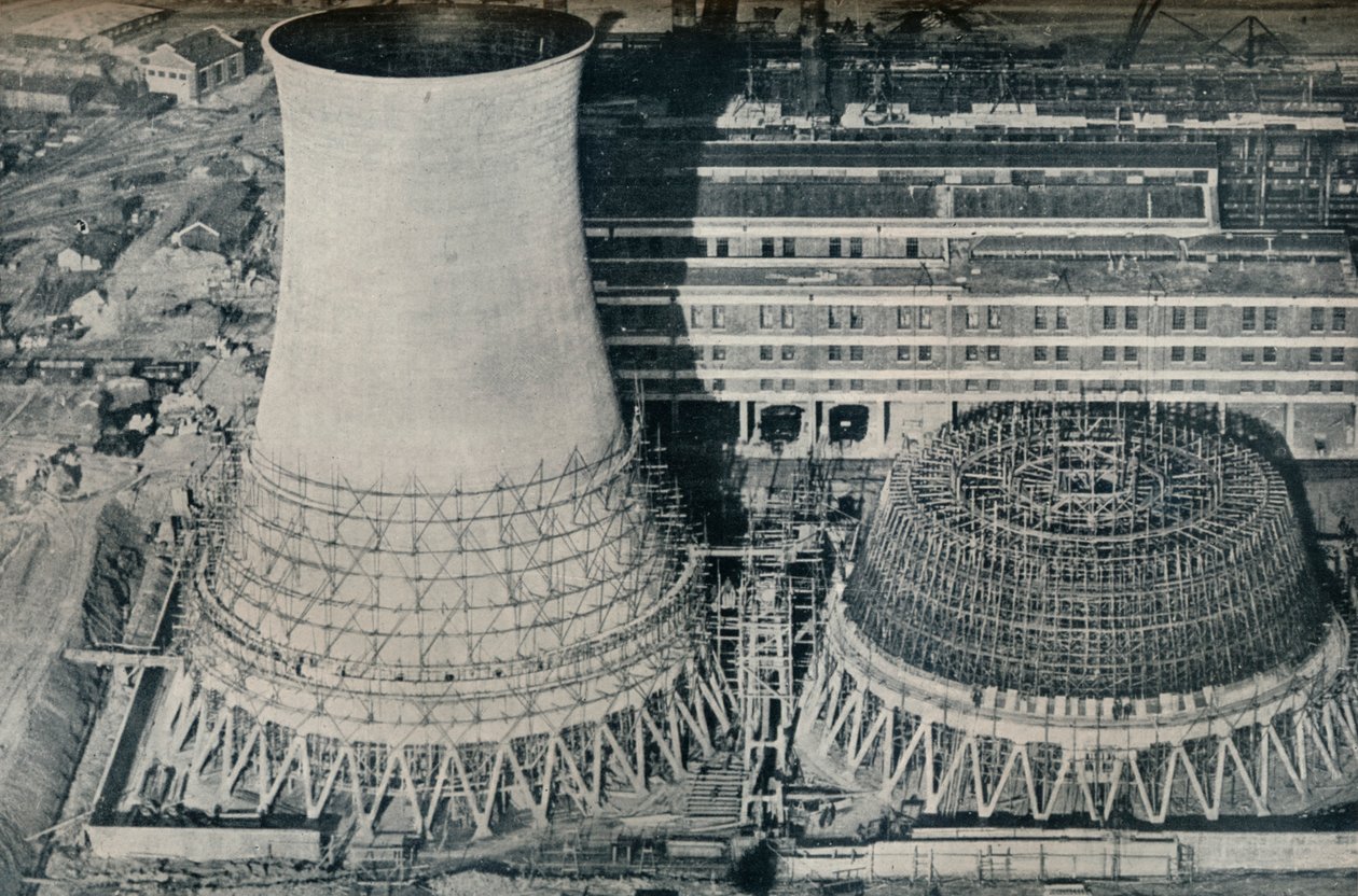 Elektromos erőmű Water Ortonban, Hams Hall, Birmingham közelében, 1928 alkotó: Unbekannt