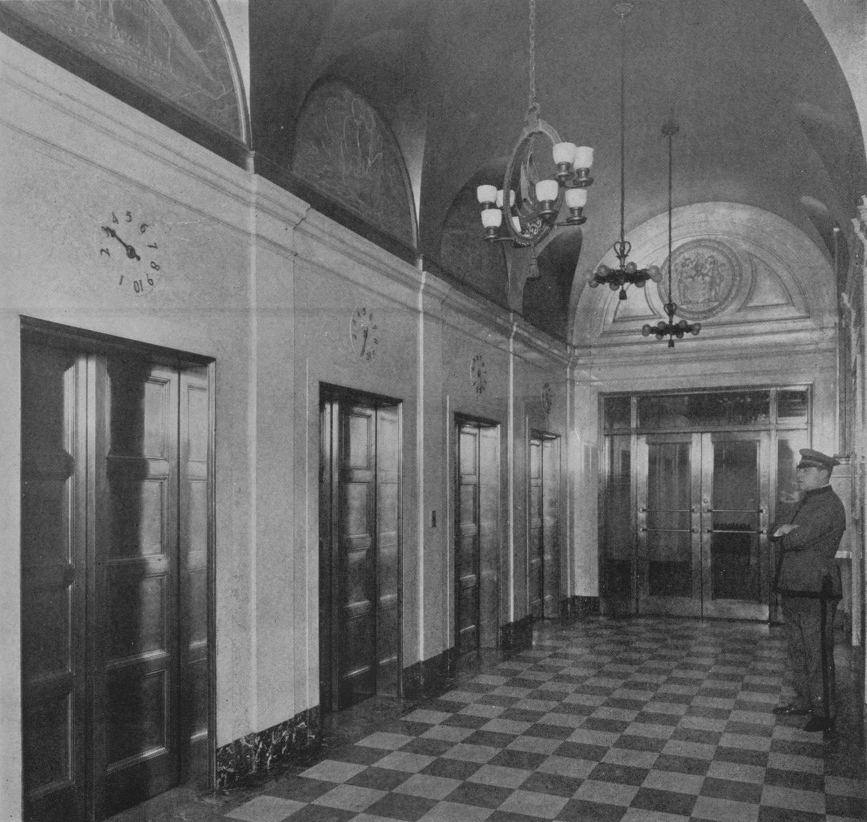 Lift előcsarnok, Kereskedelmi Kamara épülete, Newark, New Jersey, 1924 alkotó: Unbekannt