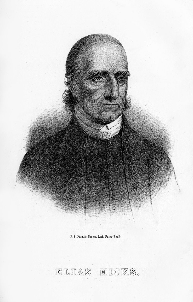 Elias Hicks amerikai prédikátor, 1854 alkotó: Unbekannt