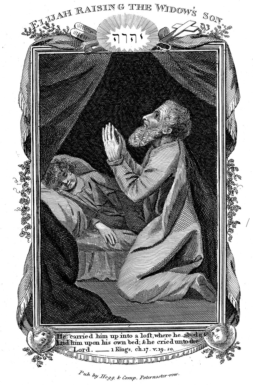 Illés felneveli az özvegy fiát, 1808 alkotó: Unbekannt