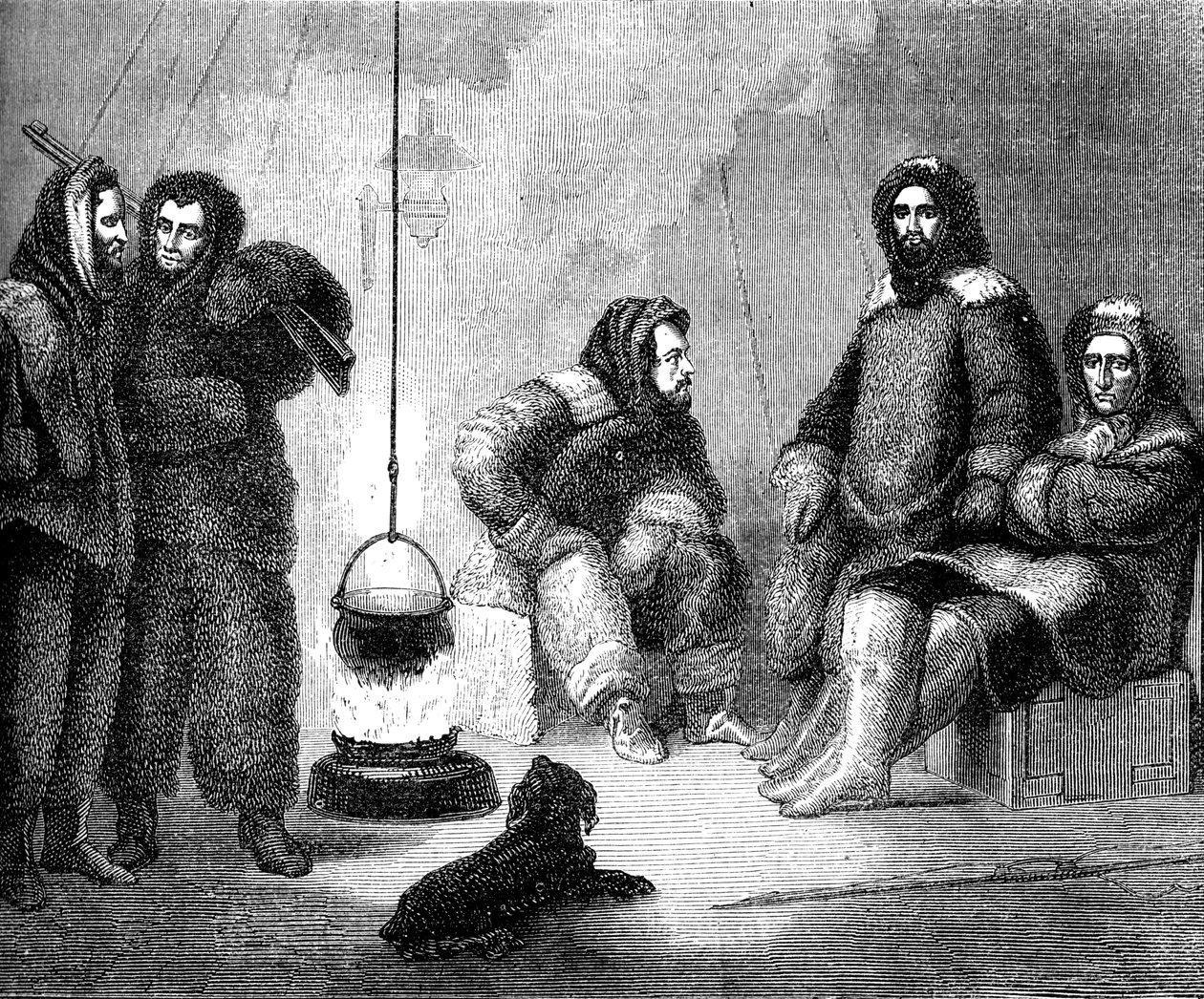 Elisha Kent Kane és társai Grönlandon, c1855 c1880 alkotó: Unbekannt