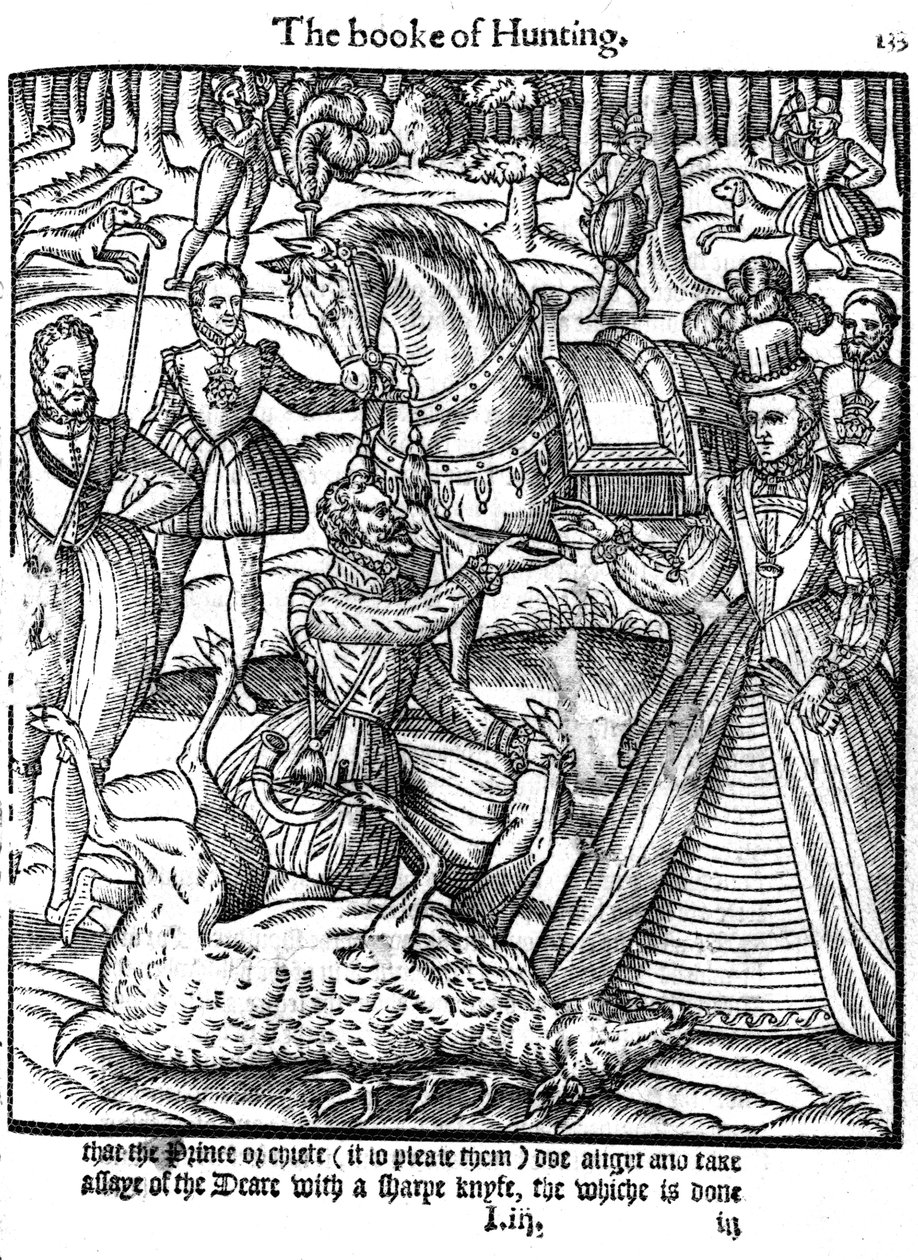 I. Erzsébet a szarvasbikamérési szertartást végrehajtó, 1576-ban alkotó: Unbekannt