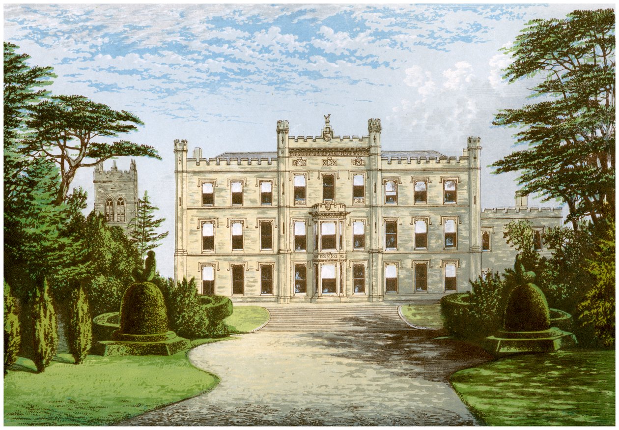 Elvaston kastély, Derbyshire, Harrington gróf otthona, 1880 alkotó: Unbekannt