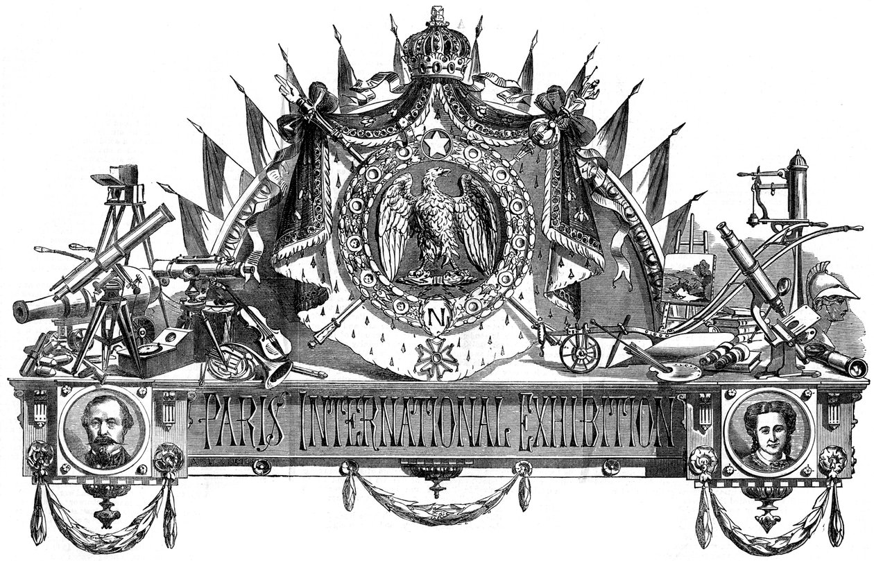 A Párizsi Nemzetközi Kiállítás emblémája, 1867 alkotó: Unbekannt