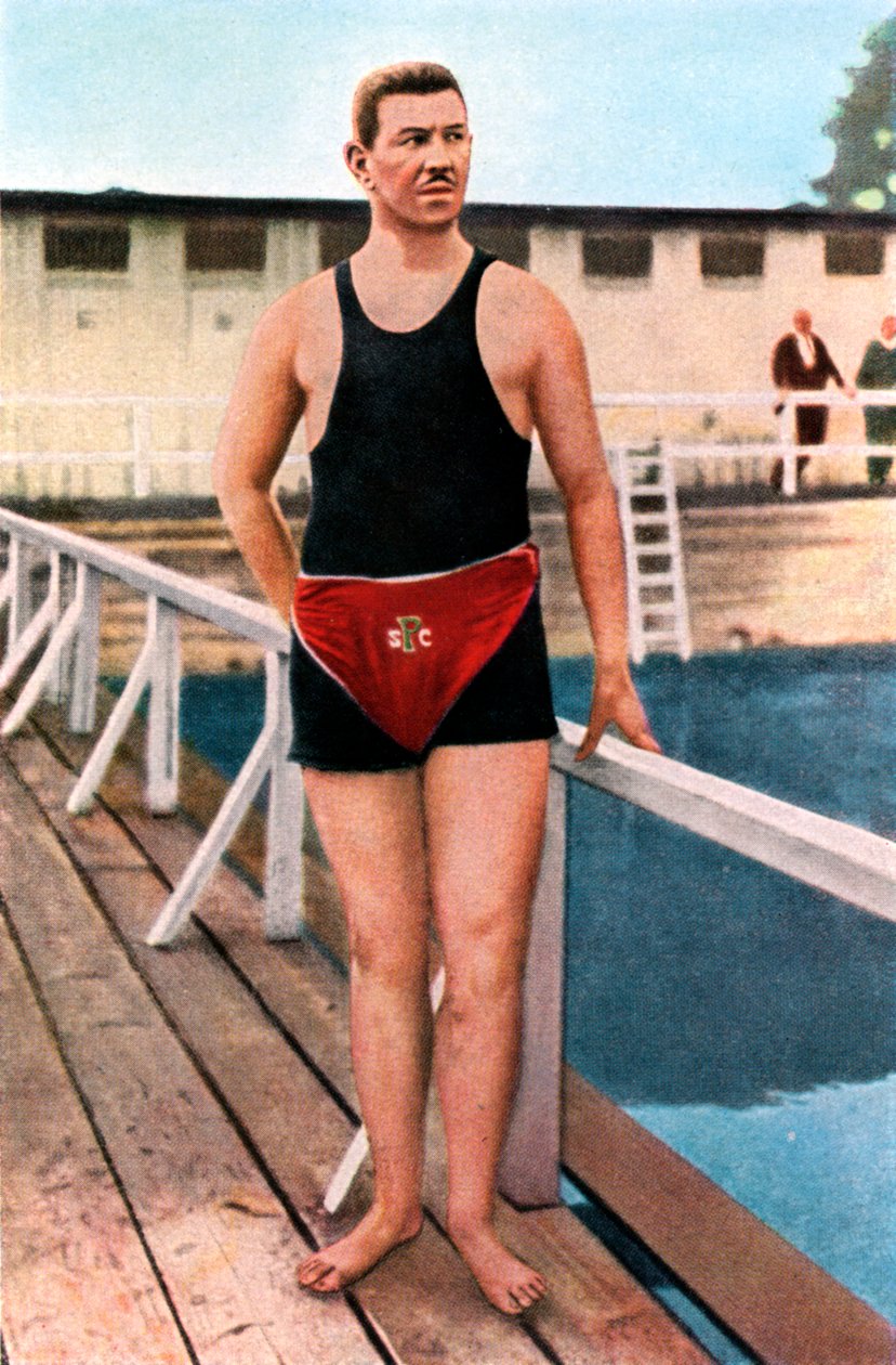 Emil Rausch, német úszó, olimpiai játékok, St Louis, USA, 1904, 1936 alkotó: Unbekannt